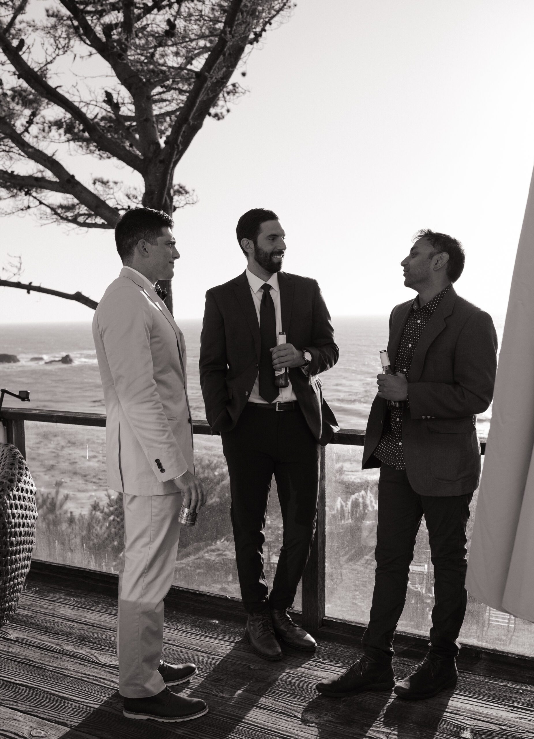 Wedding guest photos after Bay Area wedding ceremony