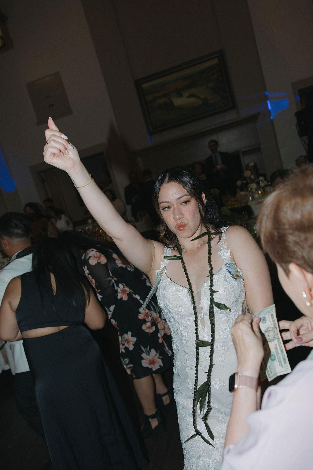 Bride dancing during wedding reception photos