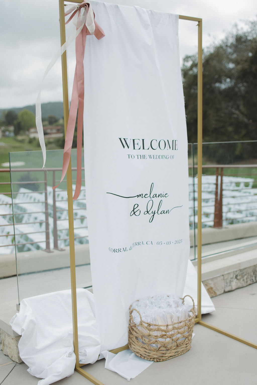 Wedding welcome sign
