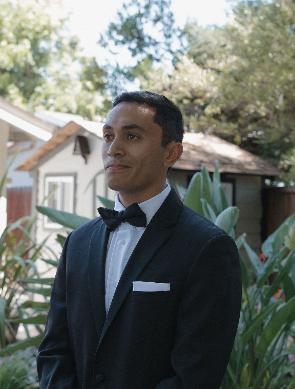 Groom's first look reaction photo