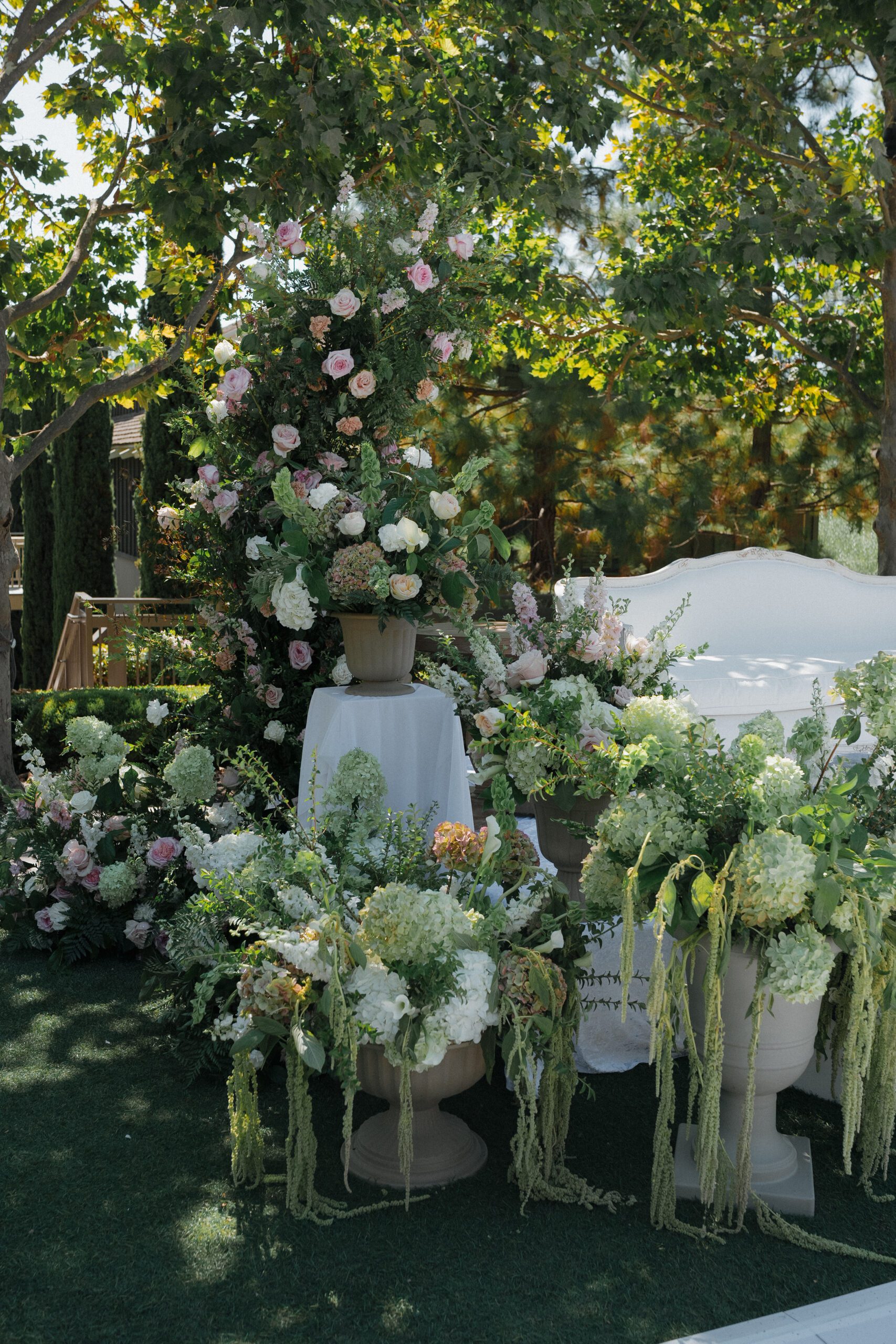 Unique wedding flower arrangements from an Italian-inspired wedding