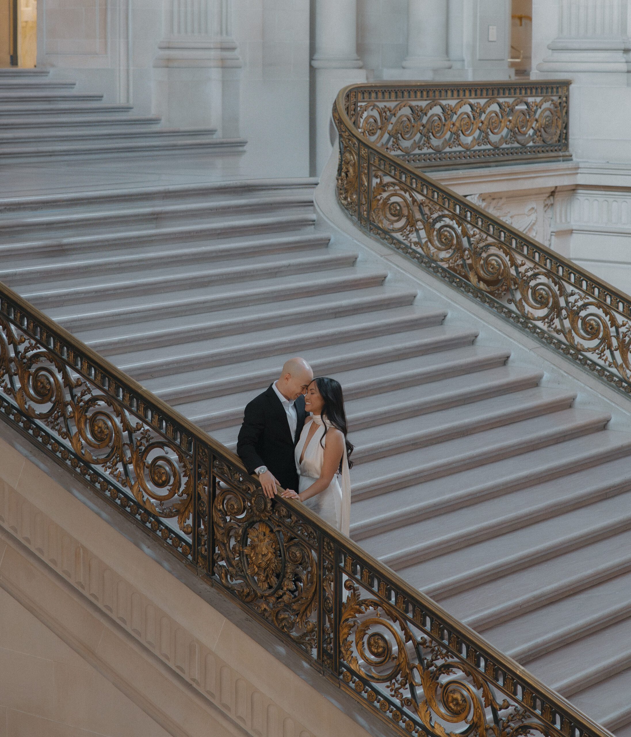 A San Francisco City Hall photo on the grand staircase