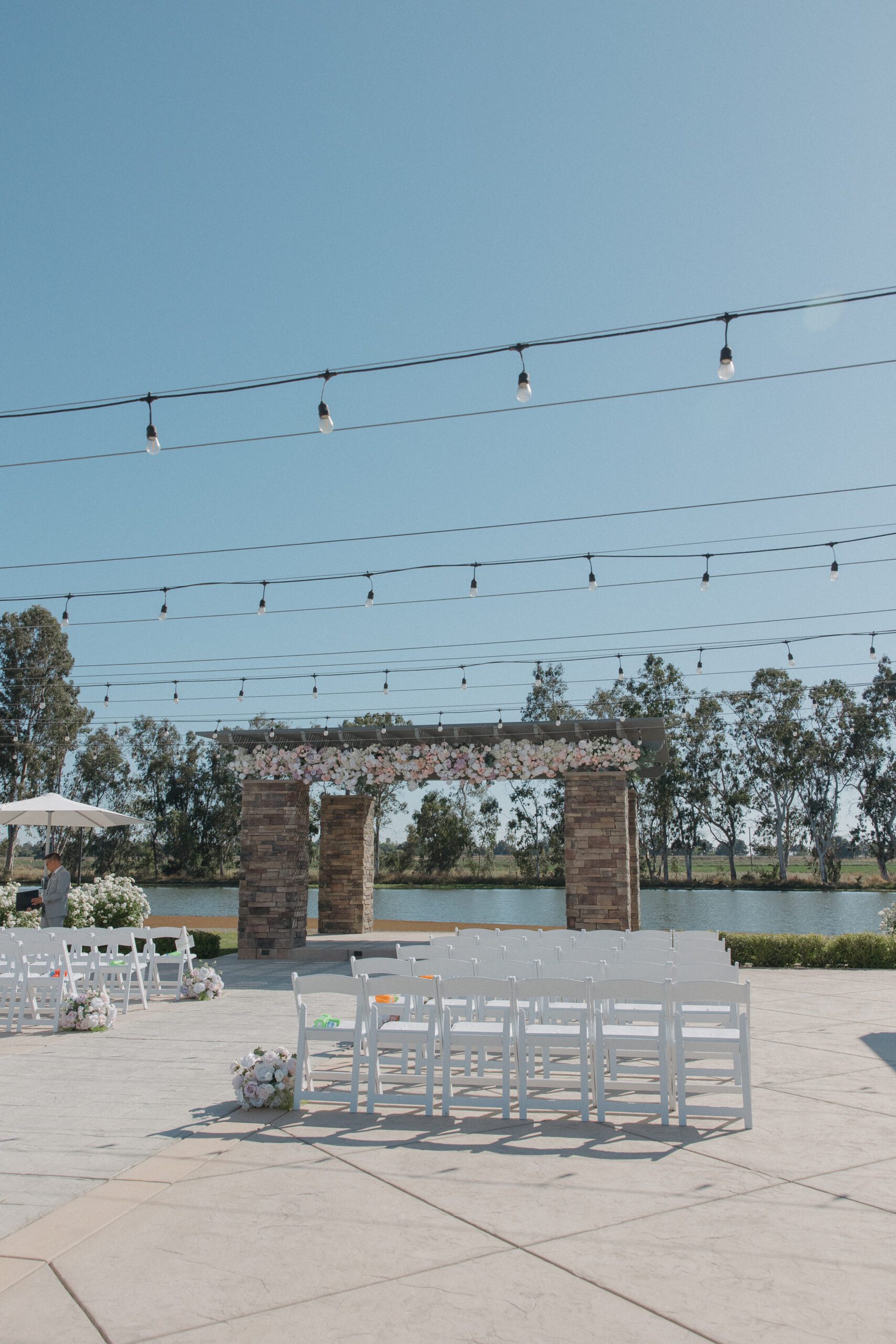 A wedding ceremony setup in a Sacramento, a Northern California wedding location