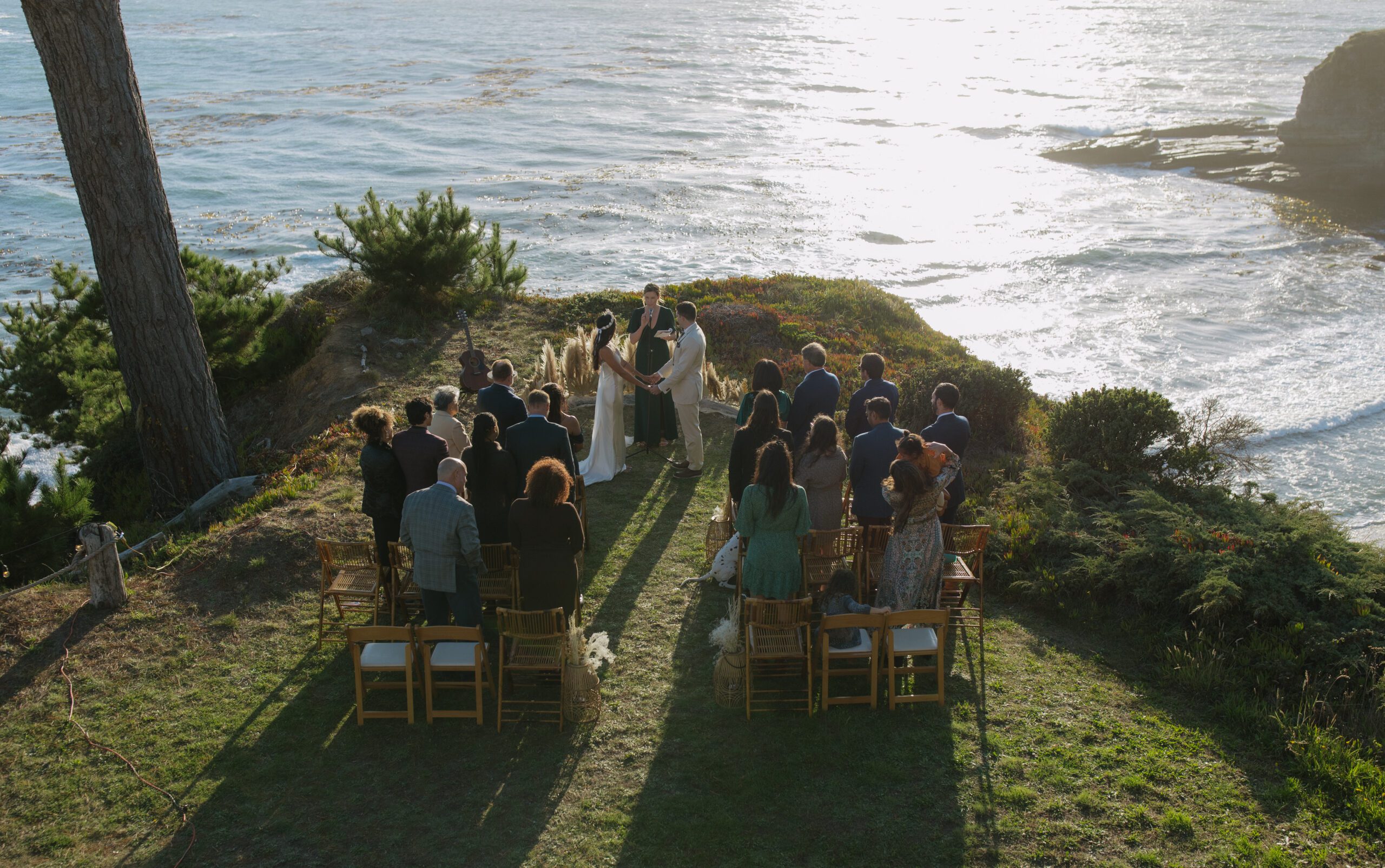 A wedding ceremony in Bodega Bay