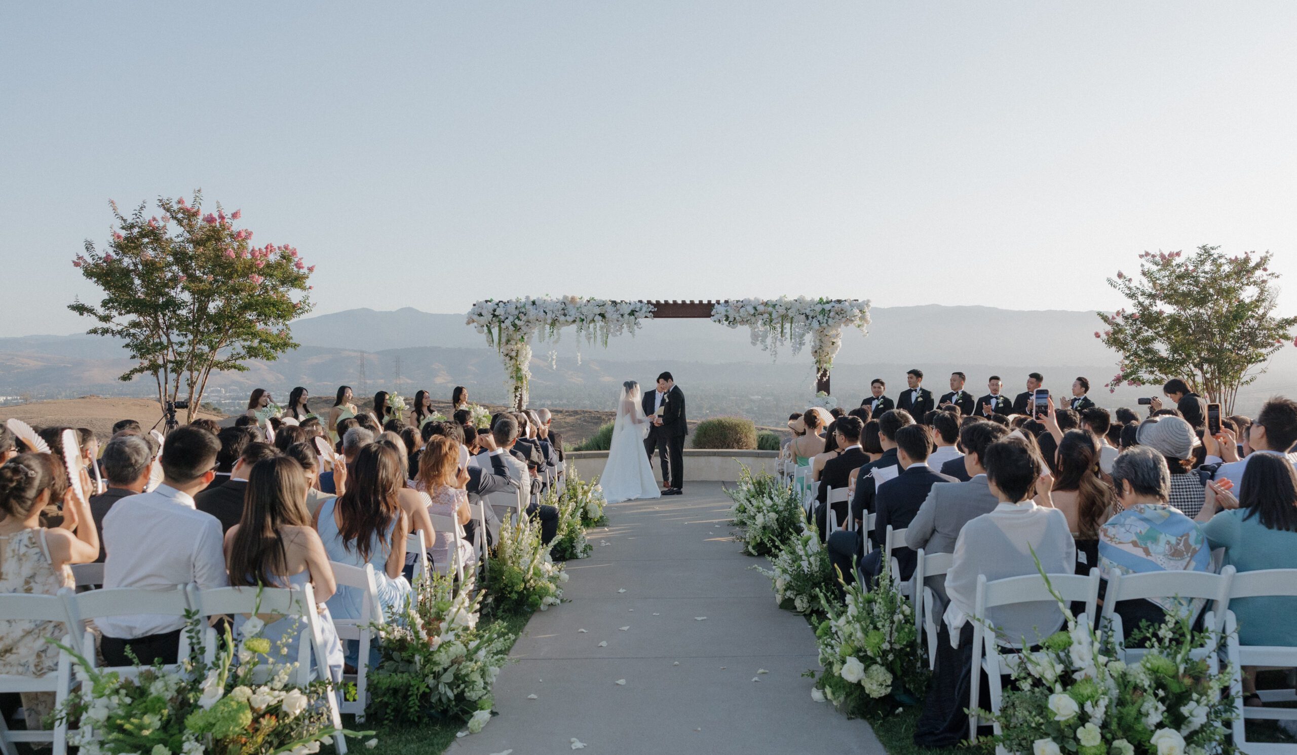 A wedding ceremony at the Ranch at Silver creek
