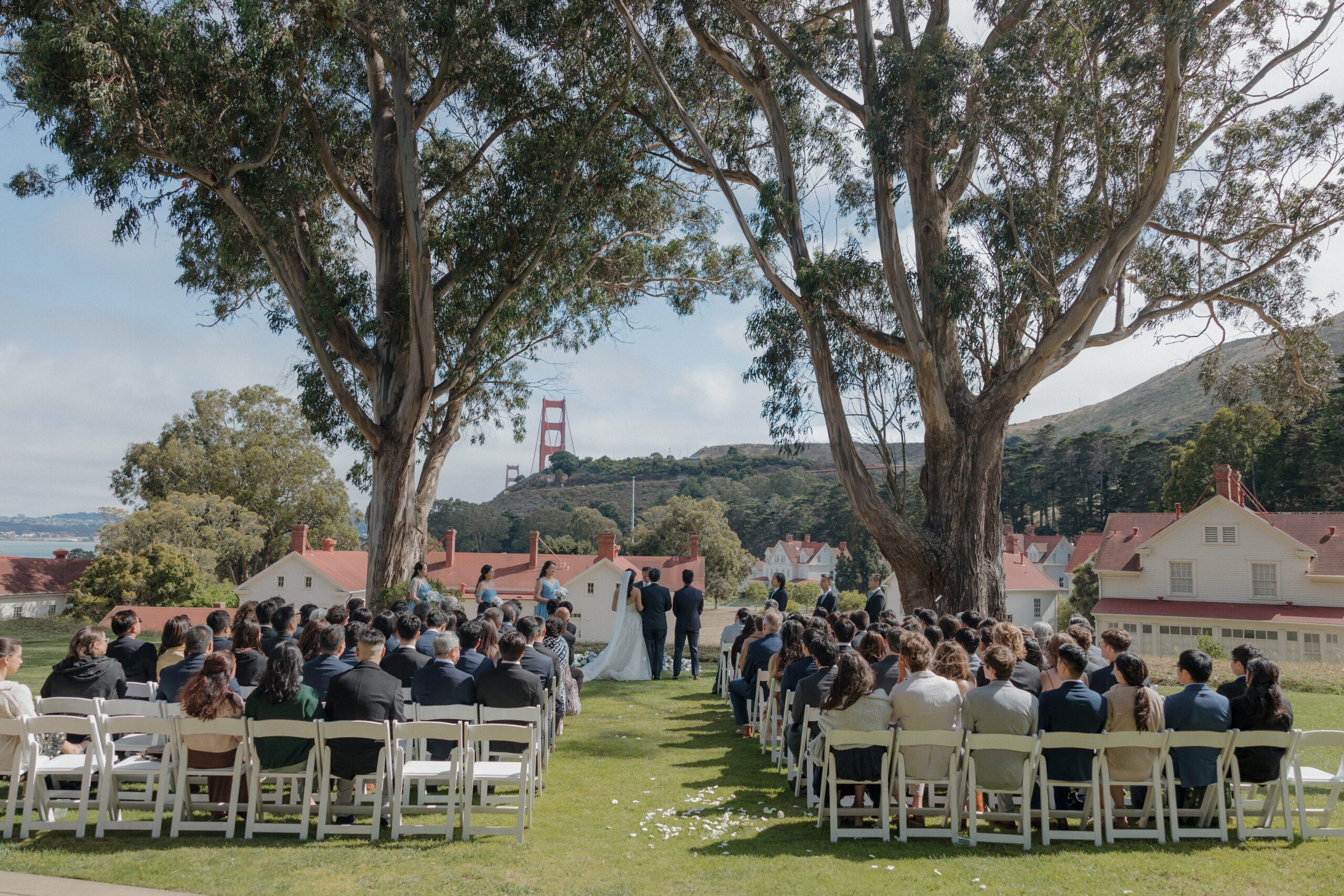 A Cavallo point lodge wedding ceremony