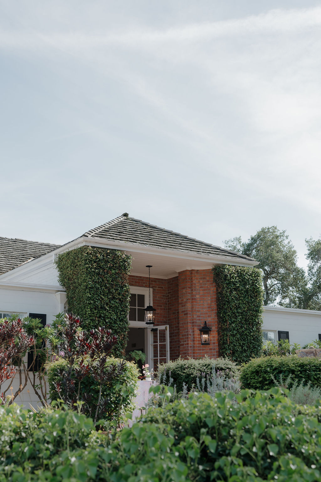 A view from the outside of Hollins House