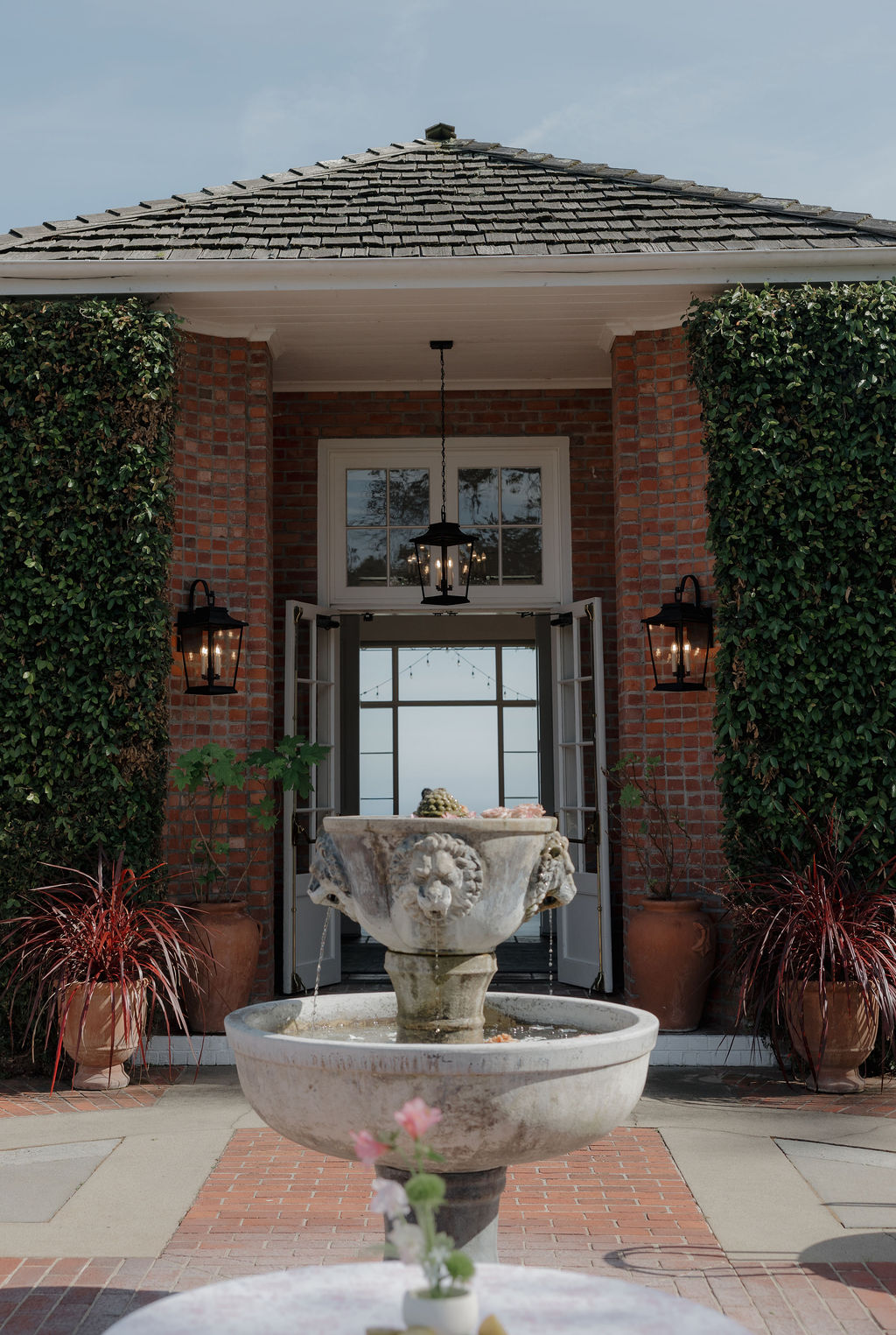 A view from the outside of Hollins House