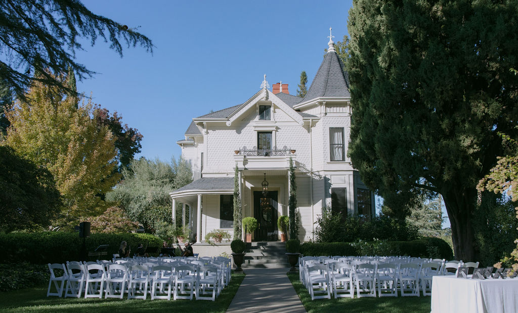 An outside view of Park Winters wedding venue