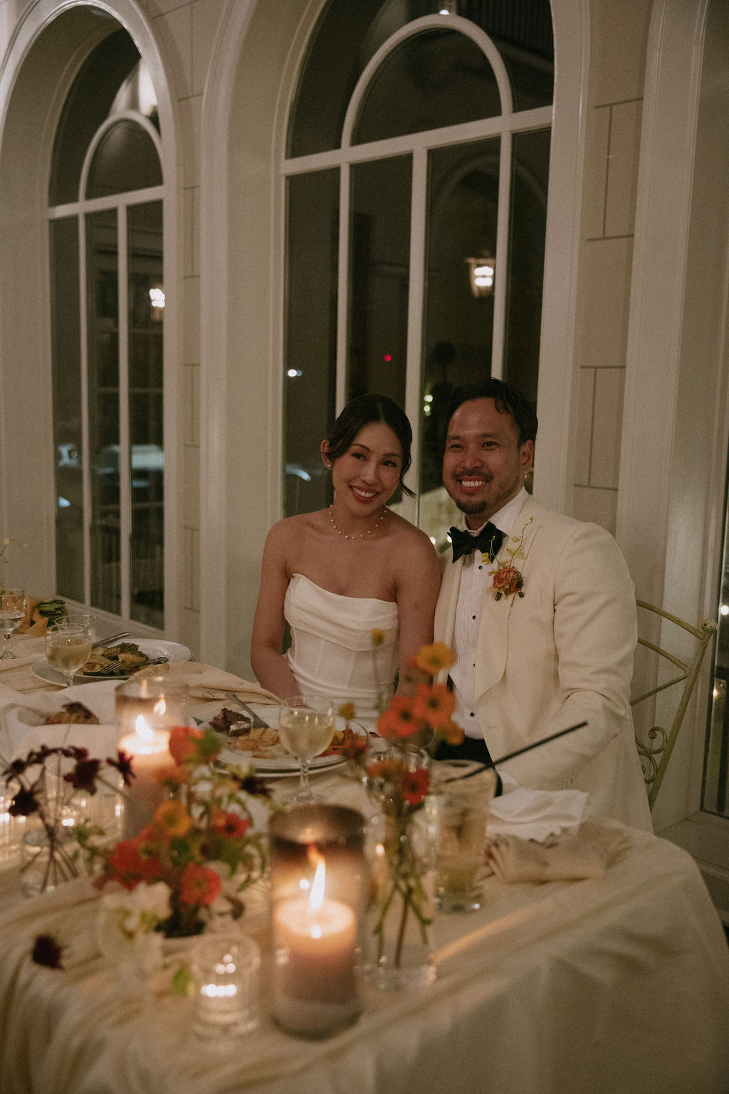 A candlelit wedding reception for fall wedding ideas
