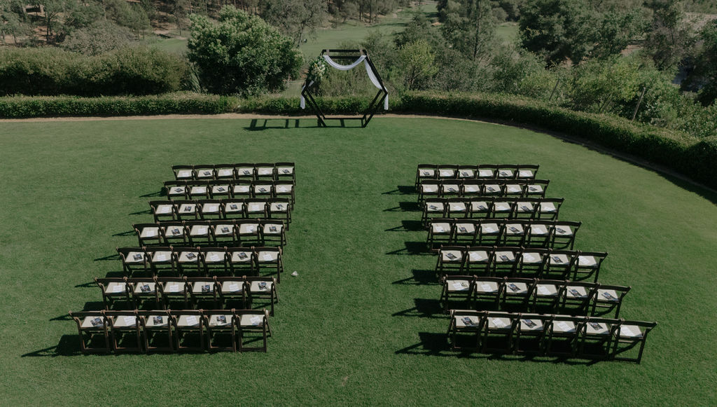A wedding ceremony at Winchester Vista